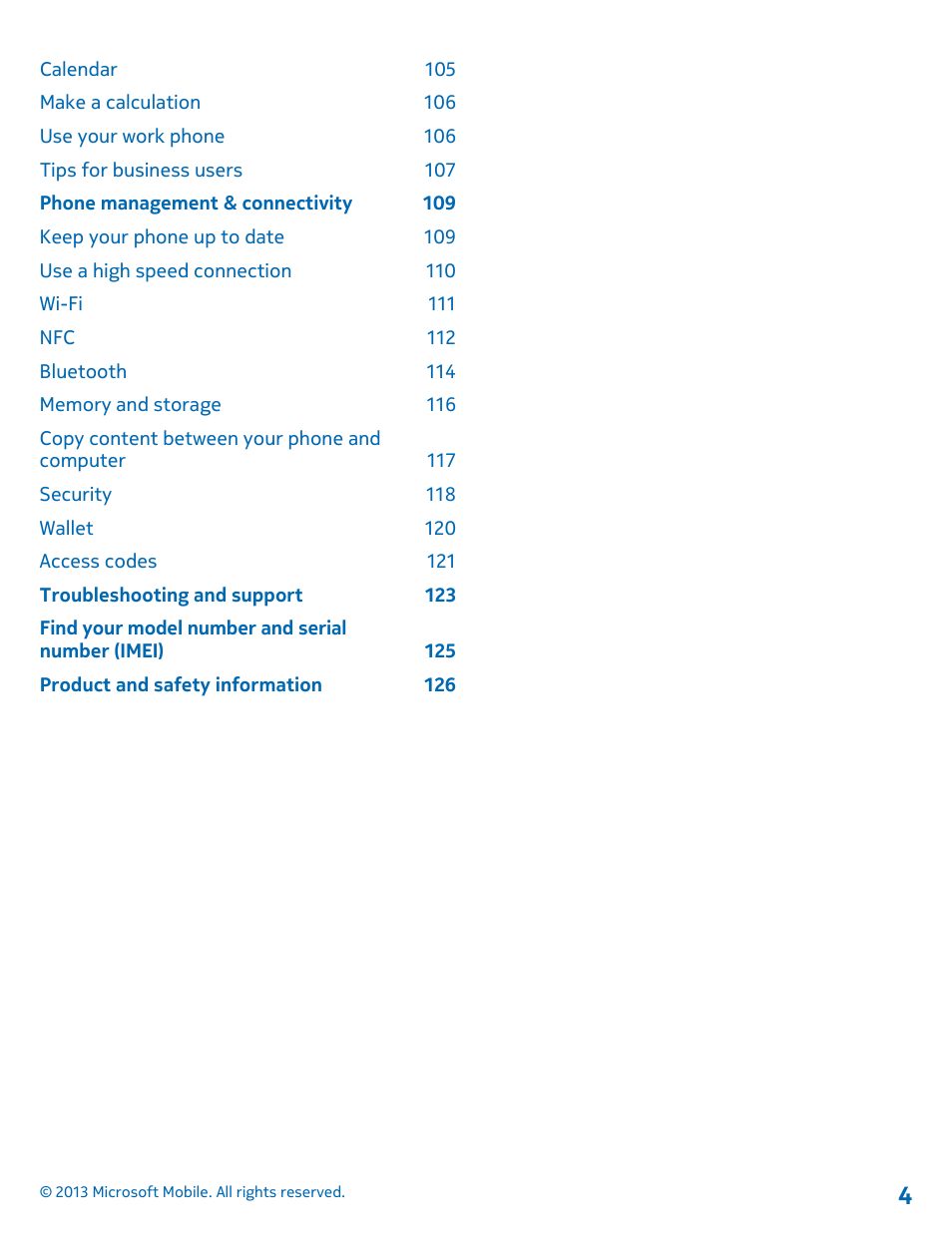 Nokia Lumia 925 User Manual | Page 4 / 131