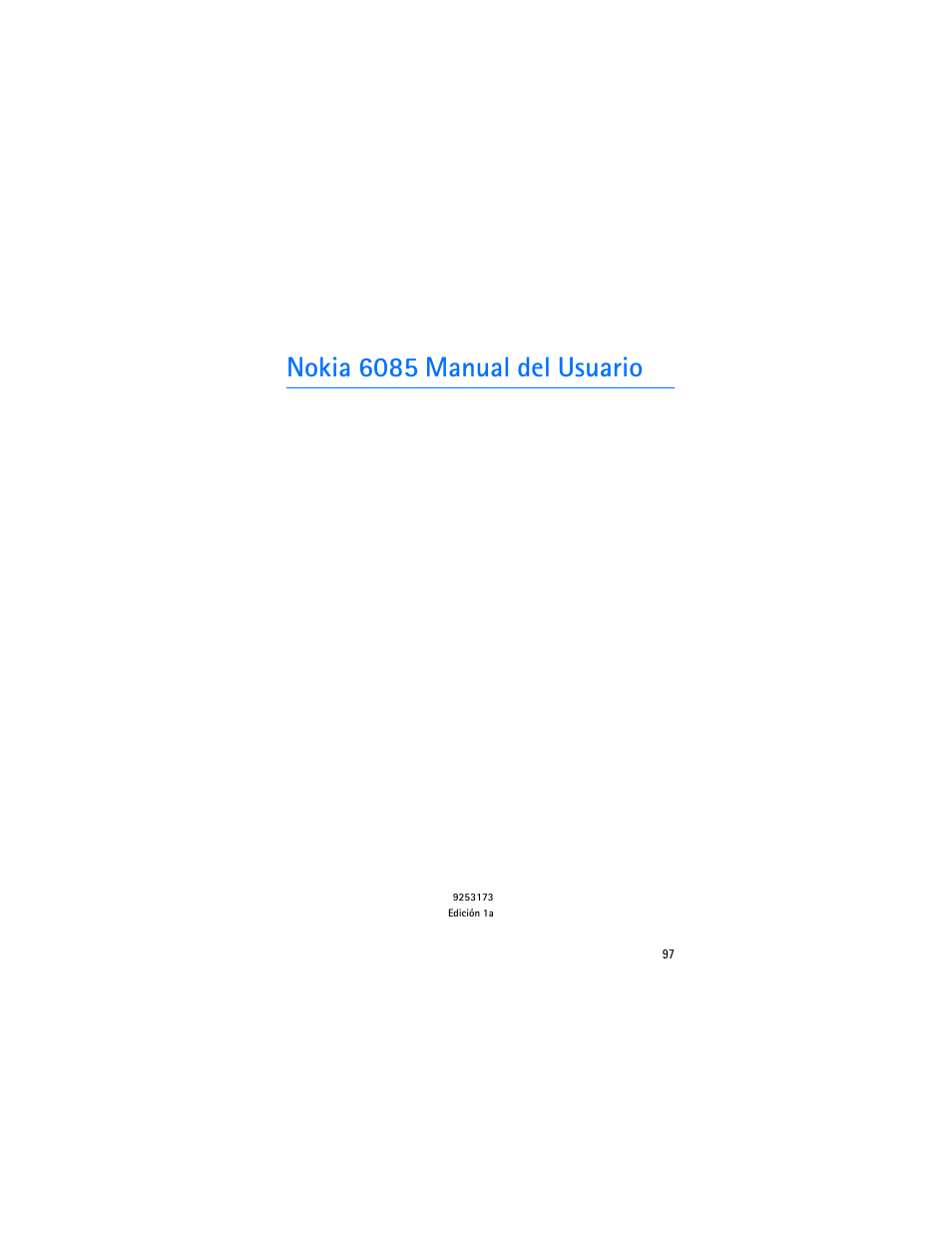 Nokia 6085 manual del usuario | Nokia 6085 User Manual | Page 130 / 233