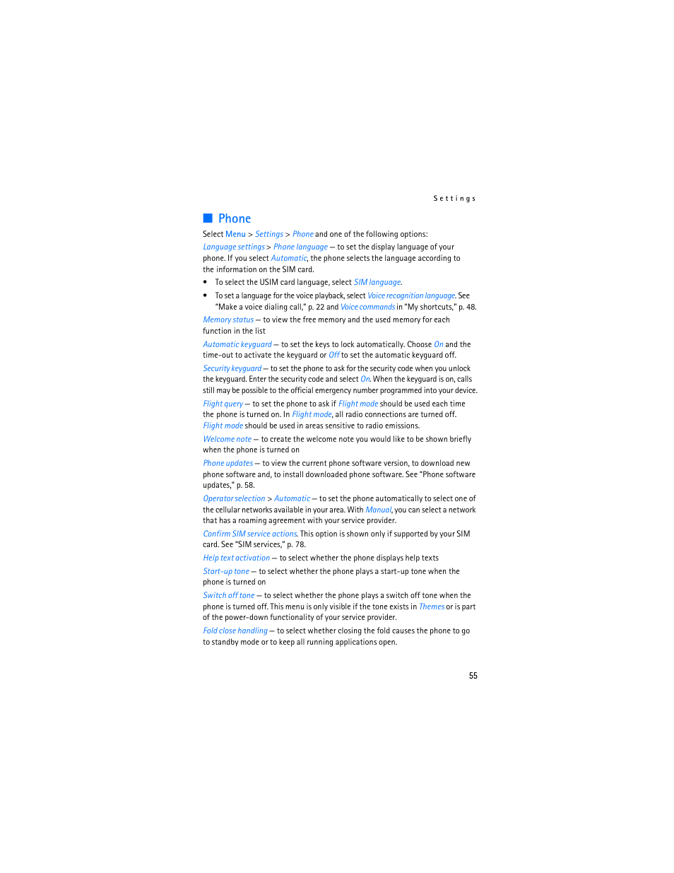 Phone | Nokia 6085 User Manual | Page 88 / 233
