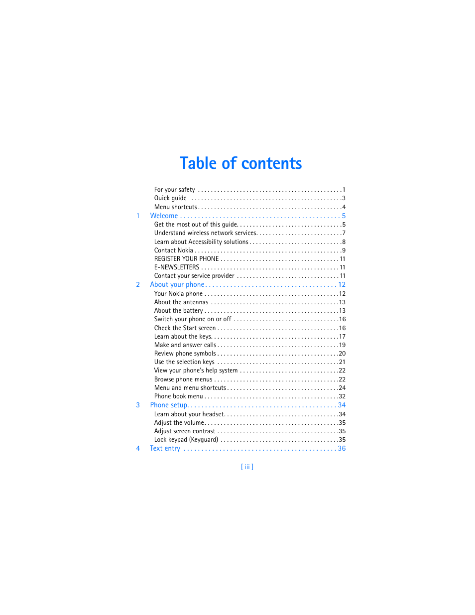 Nokia 6370 User Manual | Page 4 / 192