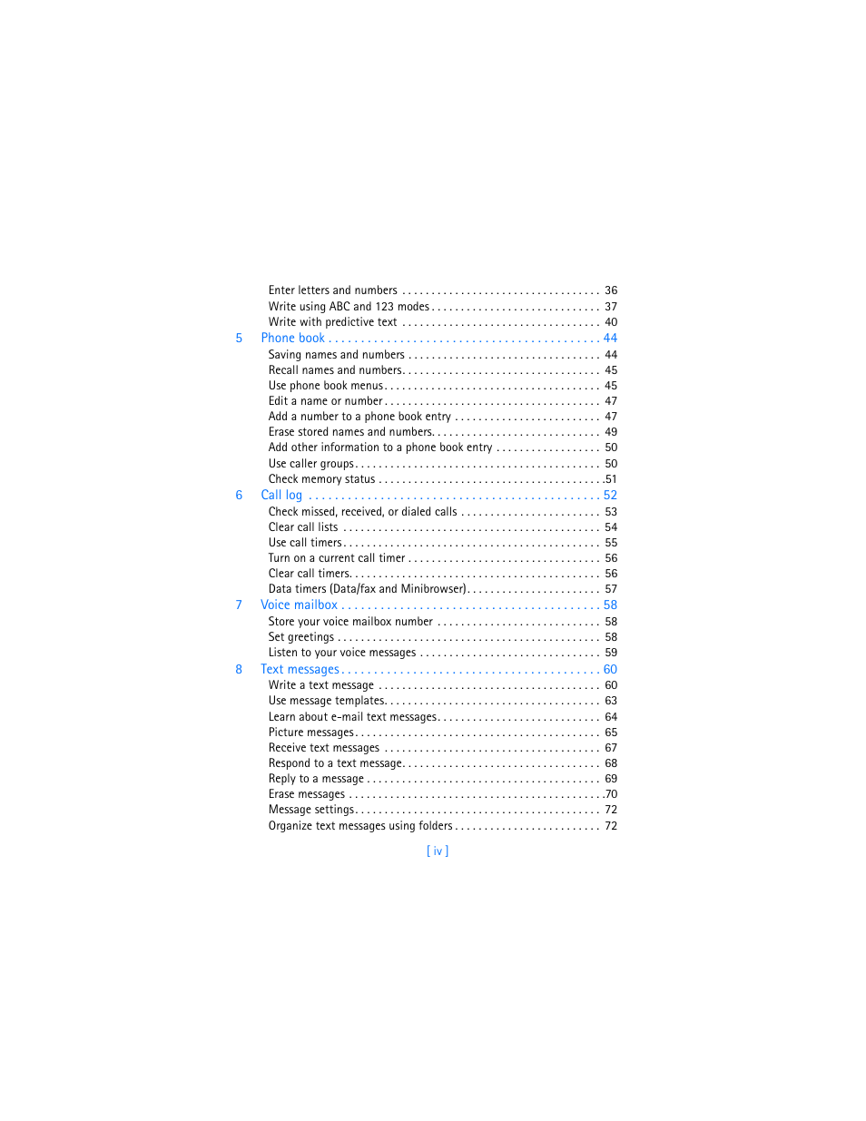 Nokia 6370 User Manual | Page 5 / 192
