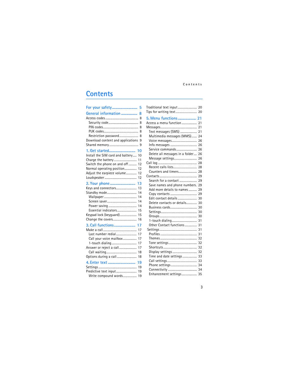 Nokia 6030 User Manual | Page 4 / 129