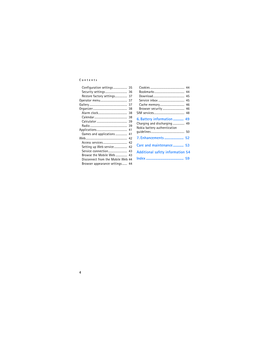 Nokia 6030 User Manual | Page 5 / 129