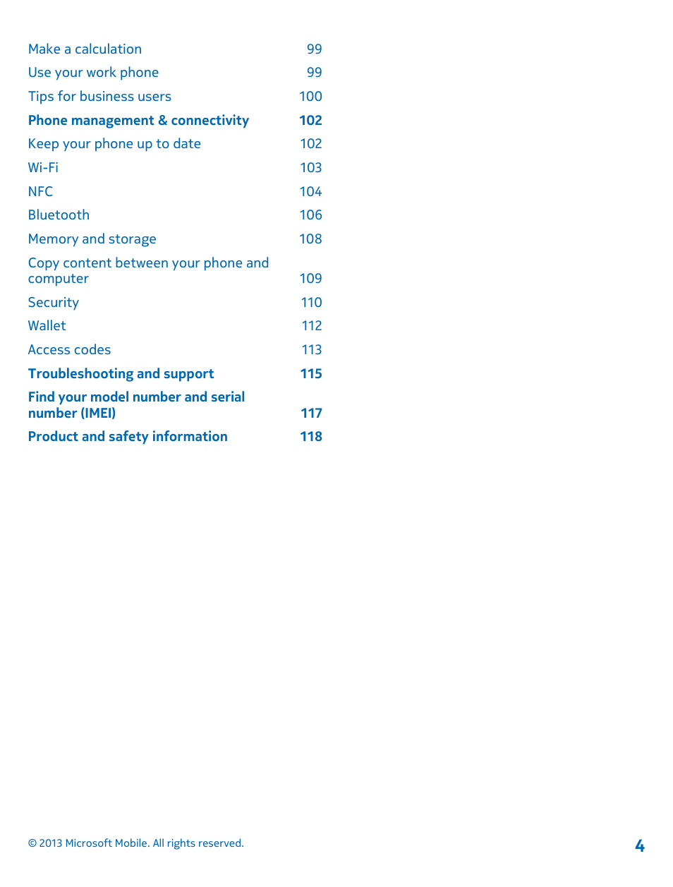 Nokia Lumia 925 User Manual | Page 4 / 123