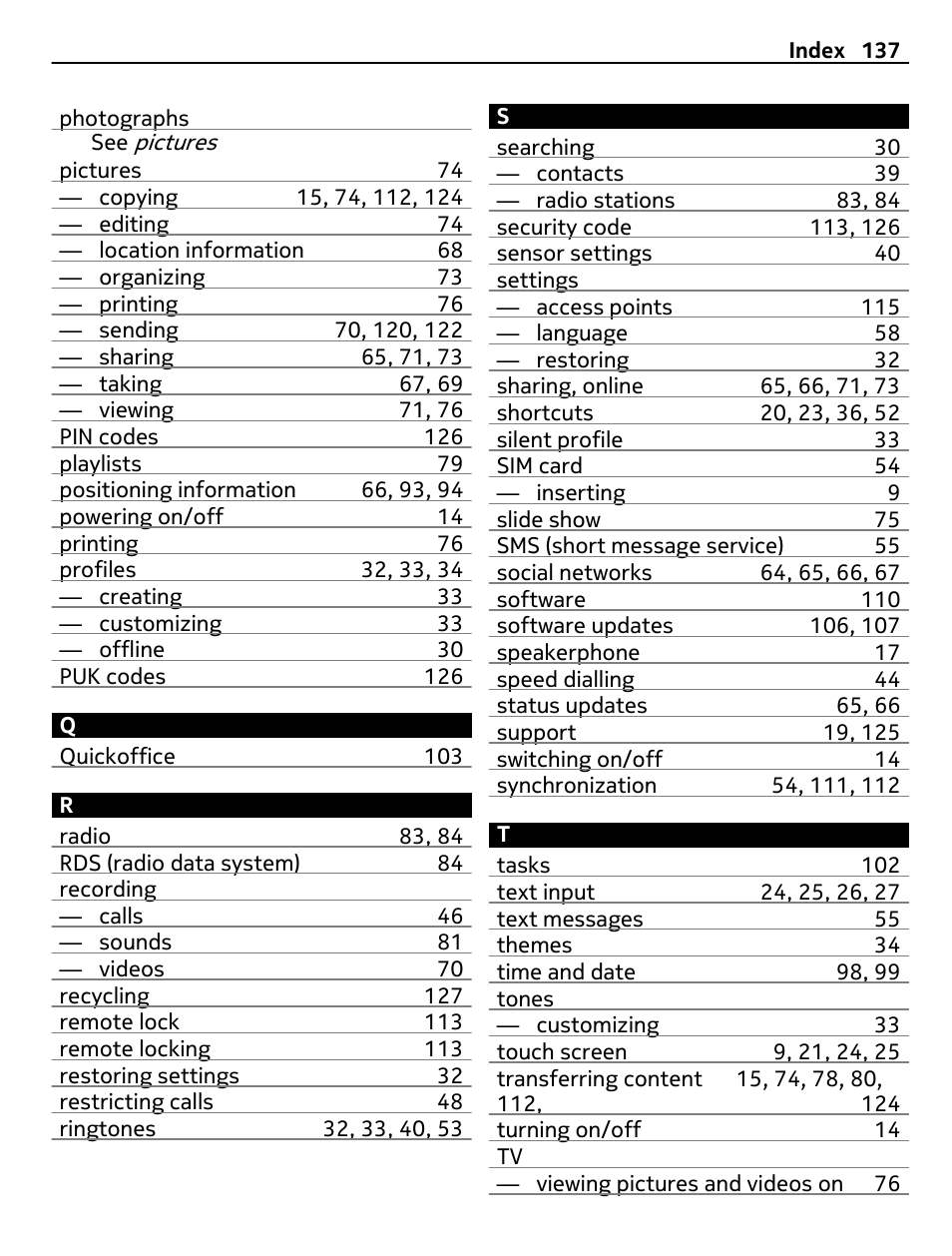 Nokia C7 User Manual | Page 137 / 138