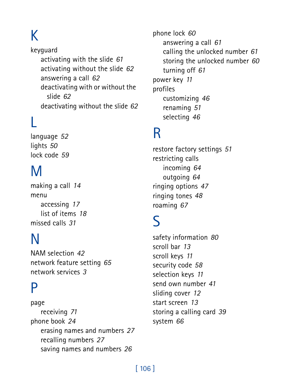 Nokia 8860 User Manual | Page 111 / 113