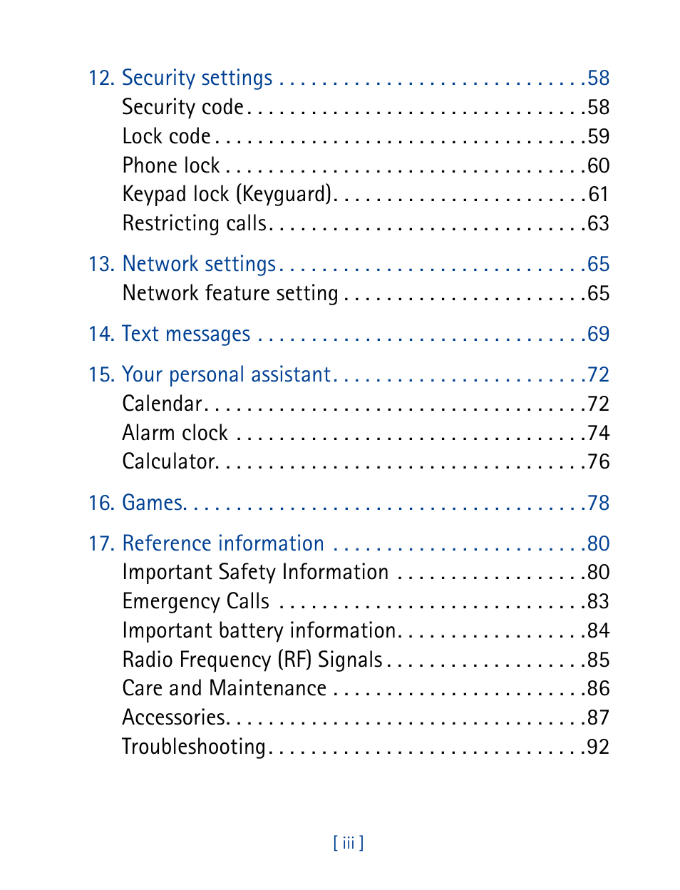 Nokia 8860 User Manual | Page 4 / 113