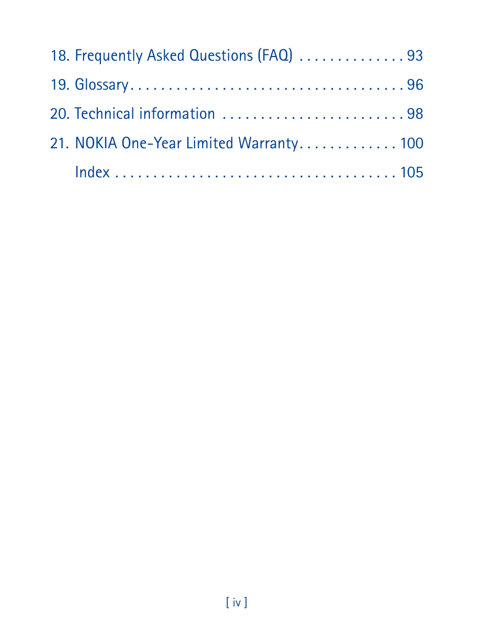 Nokia 8860 User Manual | Page 5 / 113