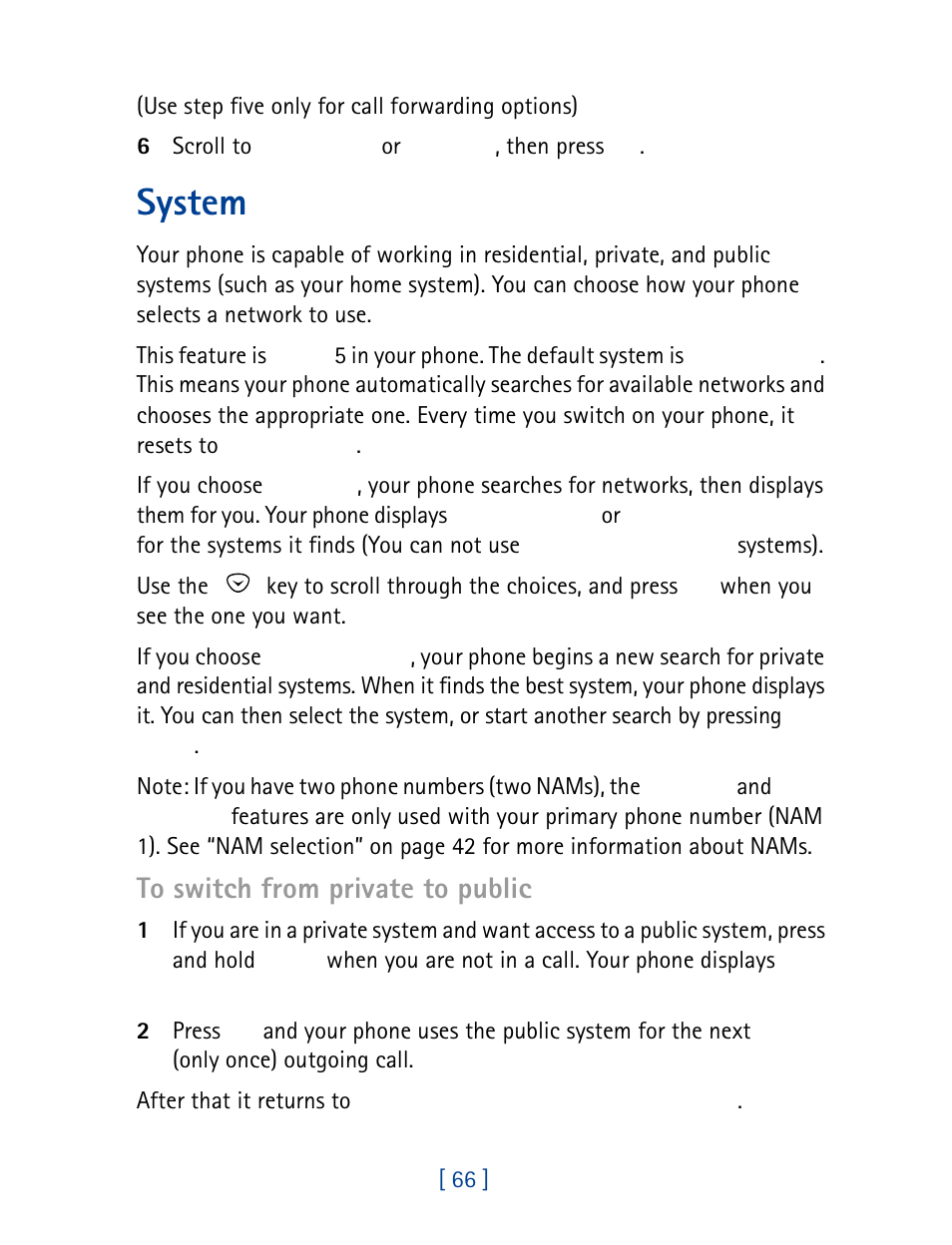System | Nokia 8860 User Manual | Page 71 / 113