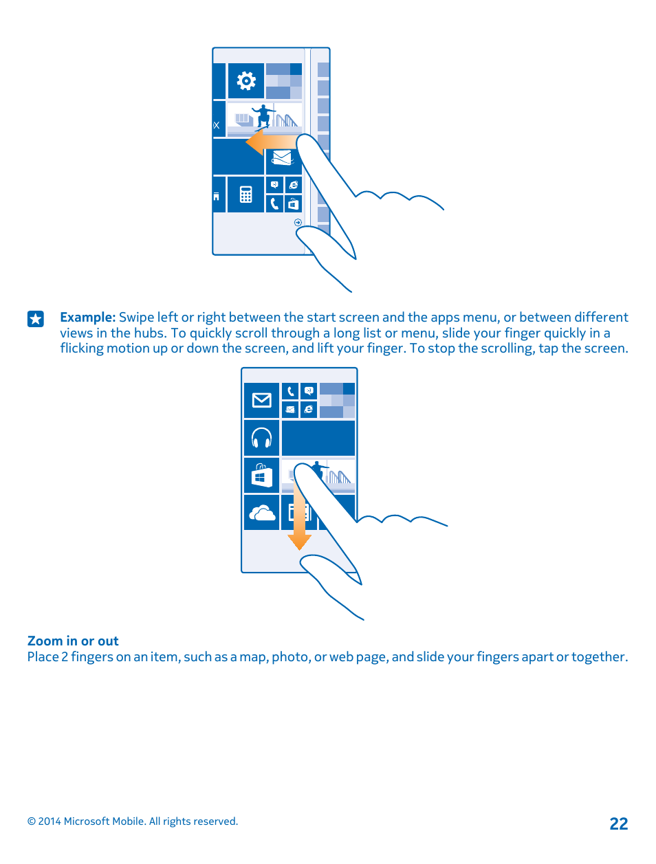 Nokia Lumia 530 User Manual | Page 22 / 106