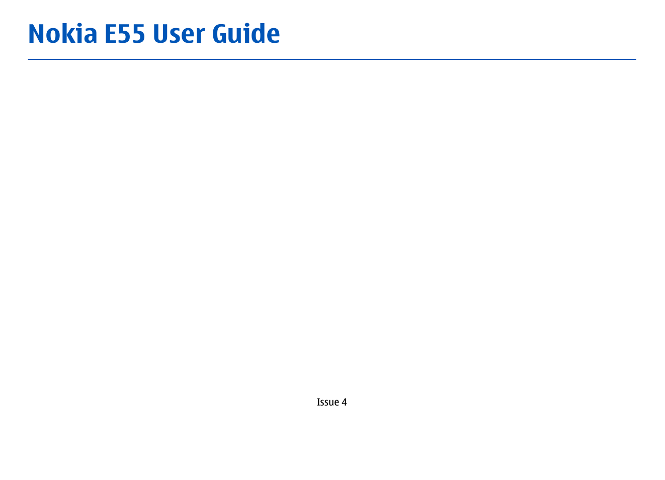 Nokia E55 User Manual | 170 pages