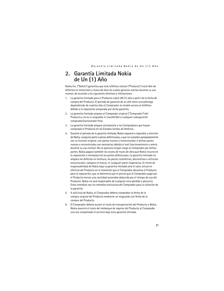 Garantía limitada nokia de un (1) año | Nokia E61i User Manual | Page 23 / 241