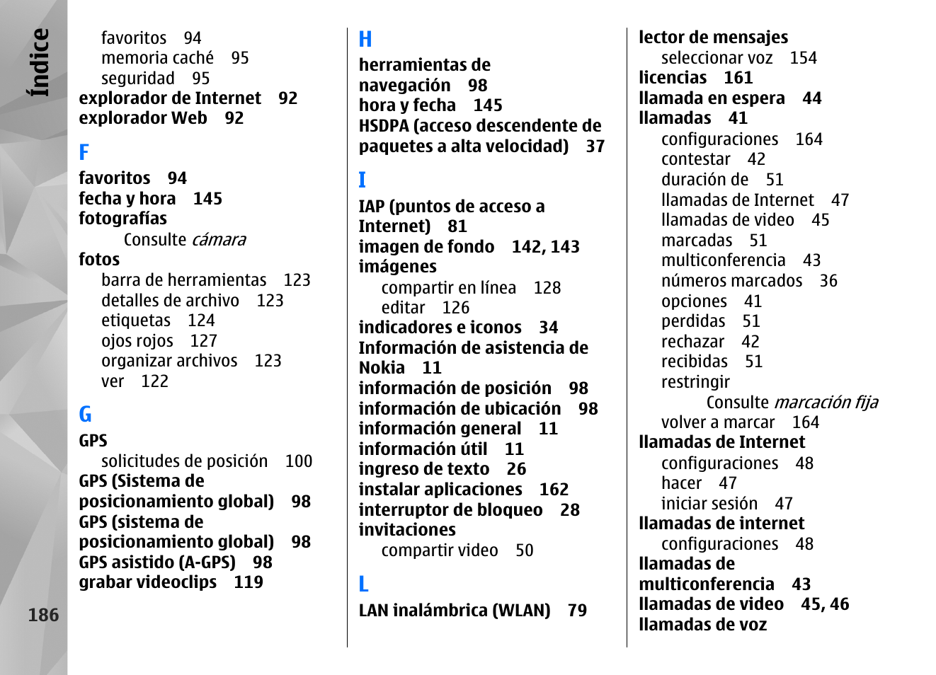 Índice | Nokia N97 User Manual | Page 354 / 357