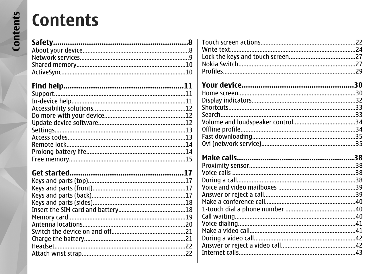 Nokia N97 User Manual | Page 4 / 357