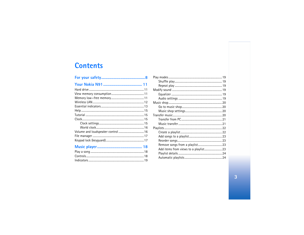 Nokia N91 User Manual | Page 4 / 257