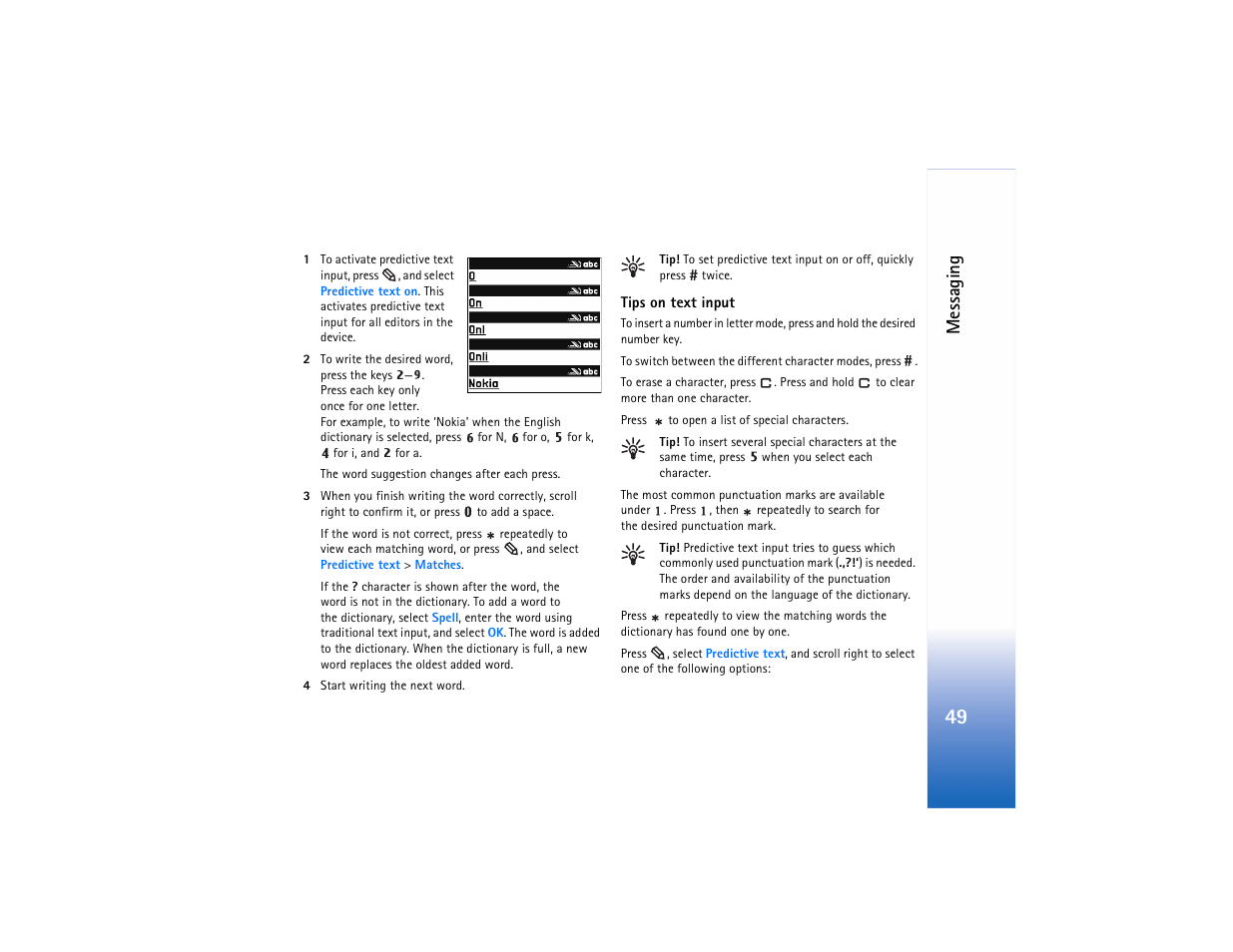 Messaging | Nokia N91 User Manual | Page 50 / 257