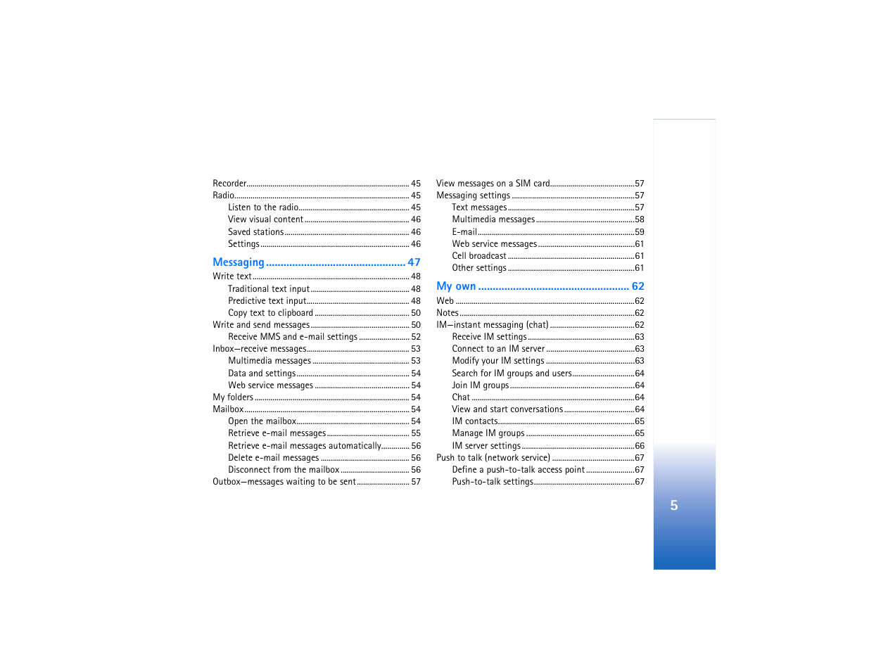 Nokia N91 User Manual | Page 6 / 257