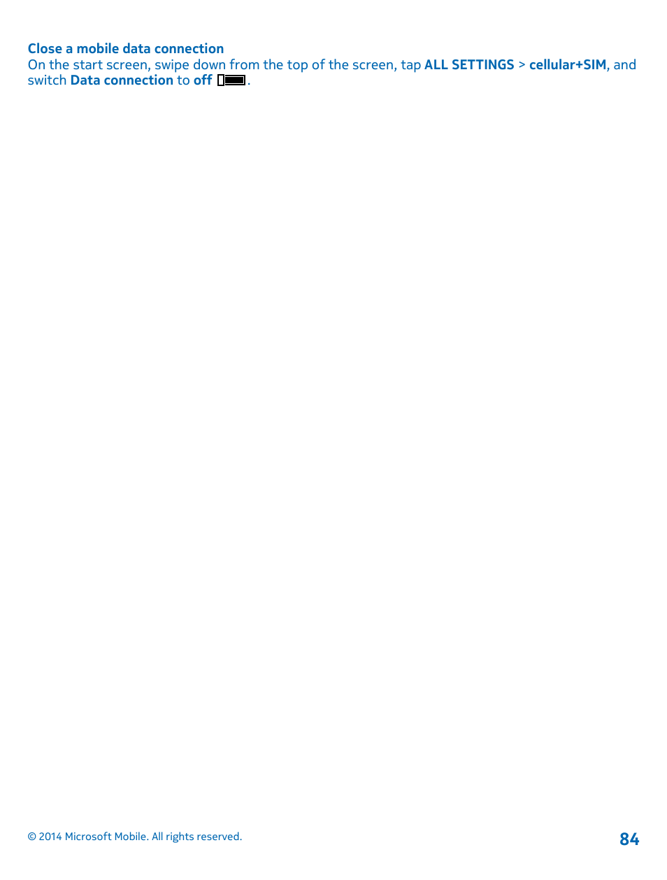 Nokia Lumia 635 User Manual | Page 84 / 114