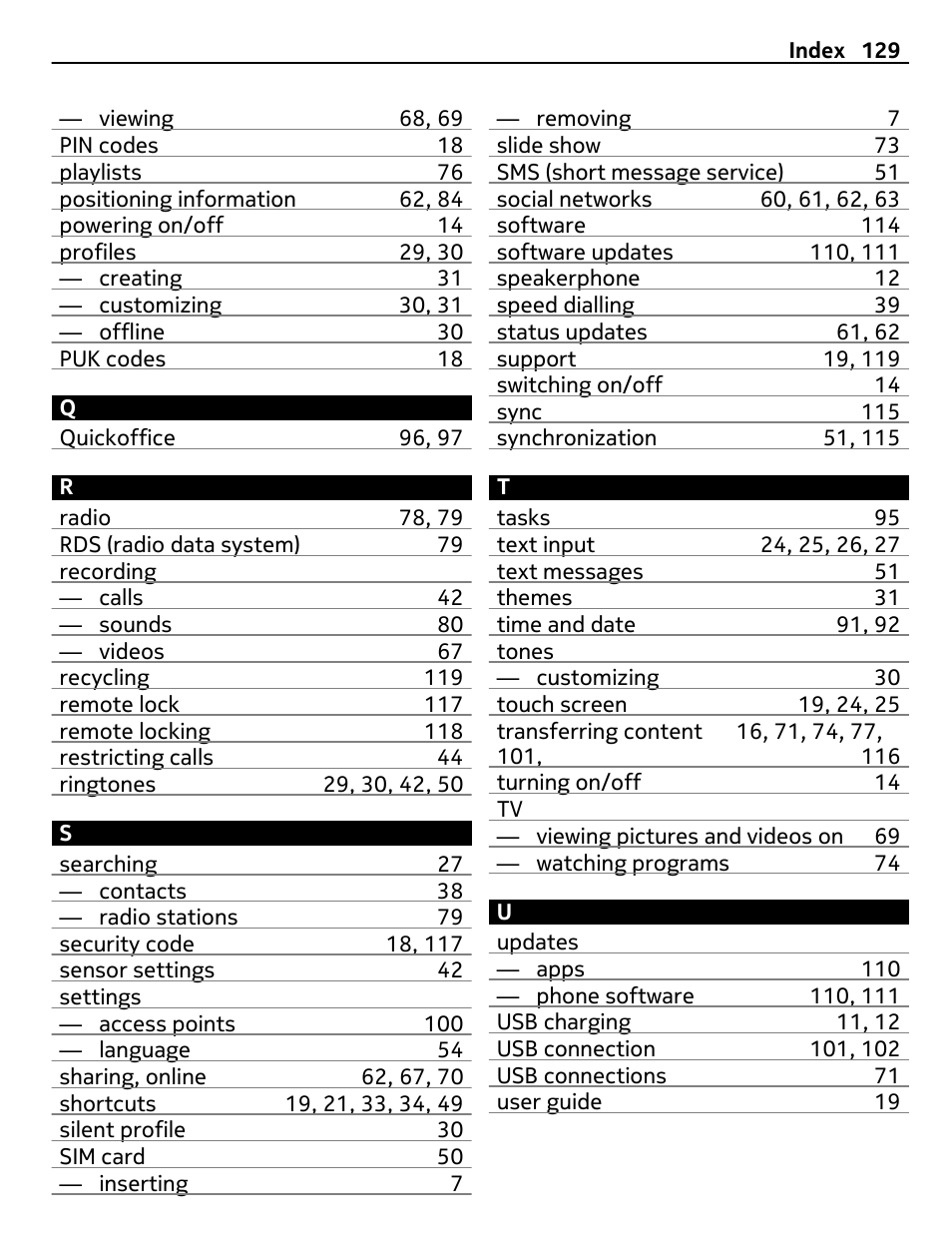 Nokia 700 User Manual | Page 129 / 130