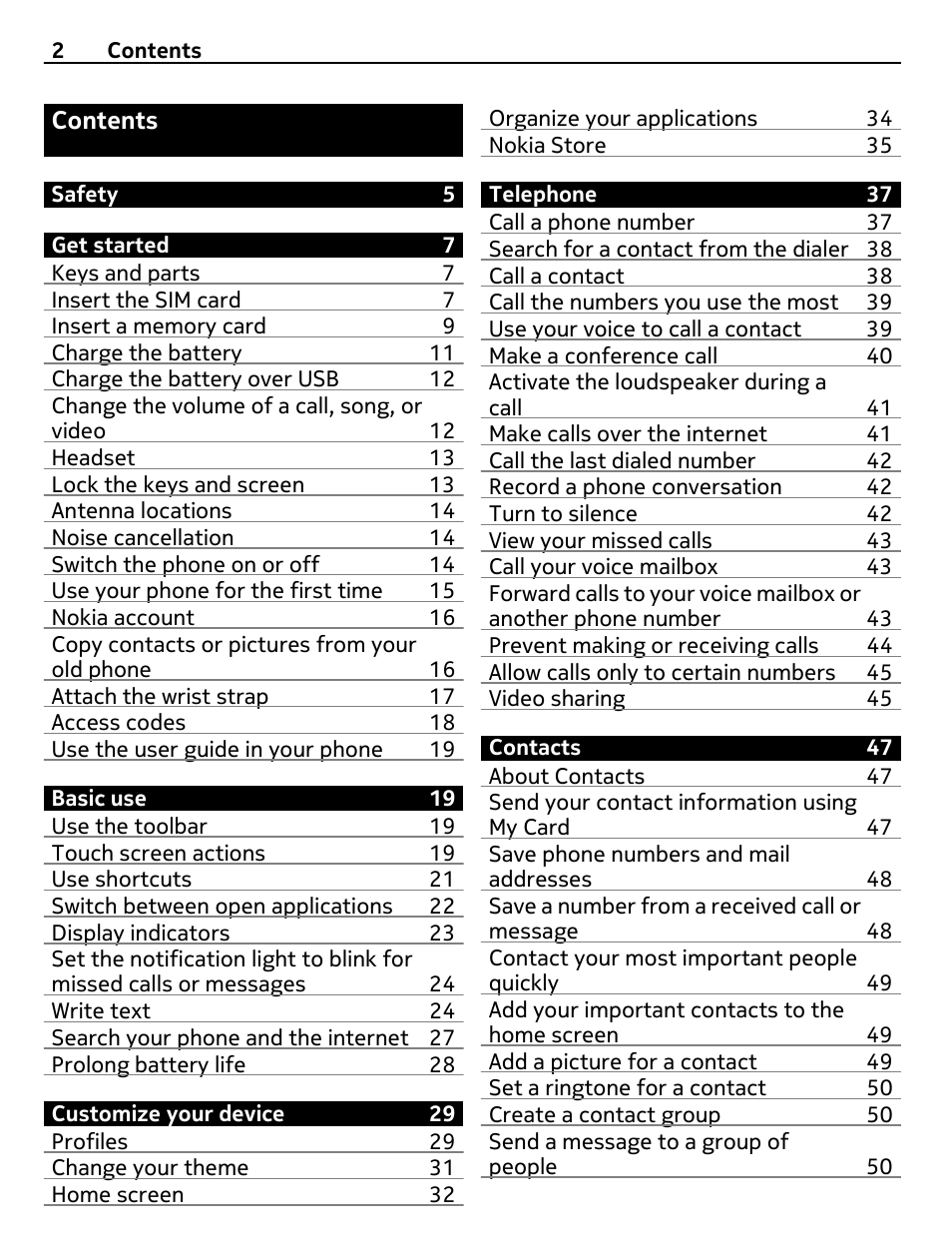 Nokia 700 User Manual | Page 2 / 130