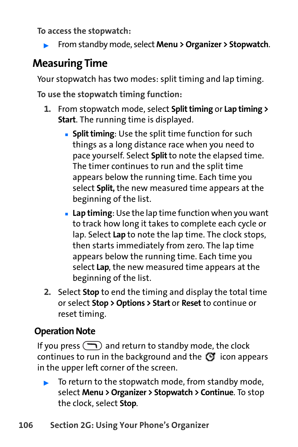 Measuring time | Nokia 6165i User Manual | Page 132 / 231