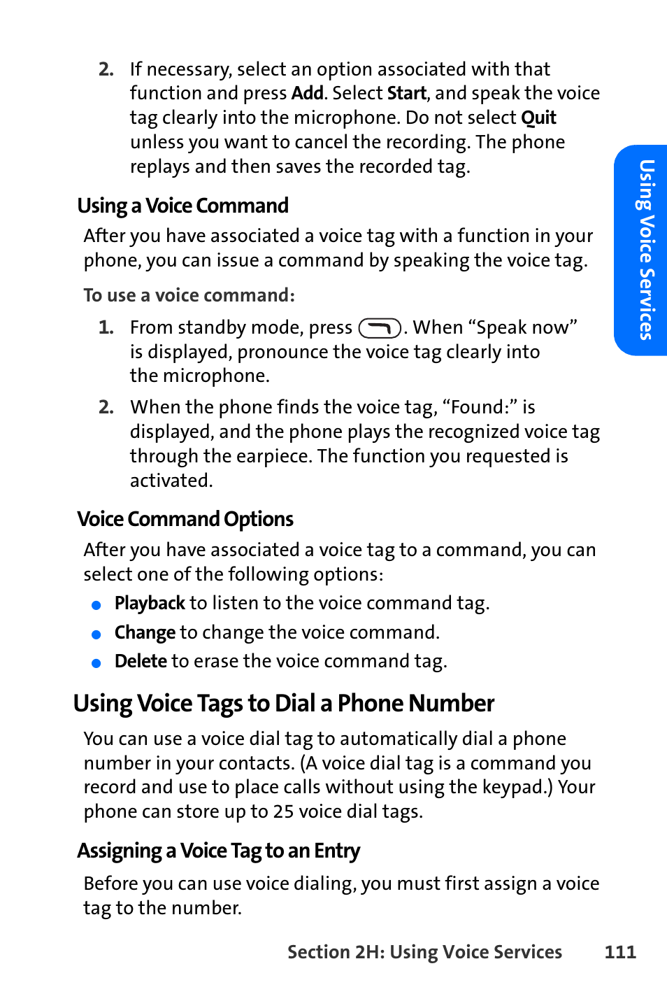 Using voice tags to dial a phone number | Nokia 6165i User Manual | Page 137 / 231