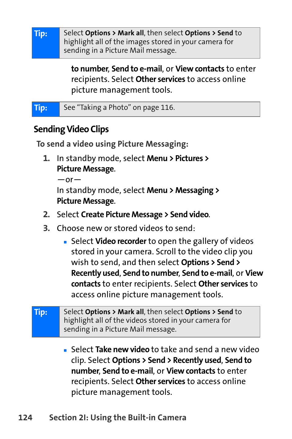Sending video clips | Nokia 6165i User Manual | Page 150 / 231