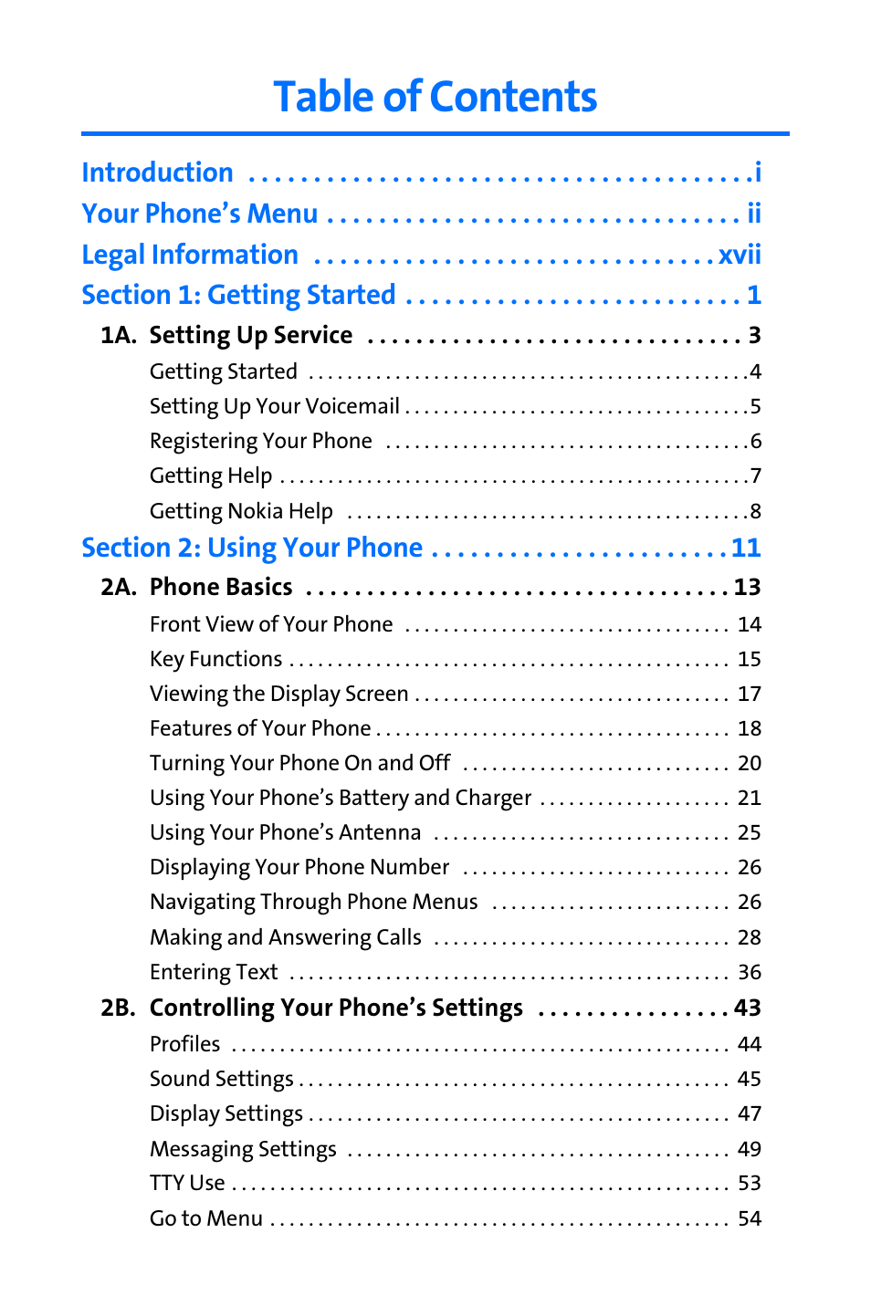 Nokia 6165i User Manual | Page 3 / 231