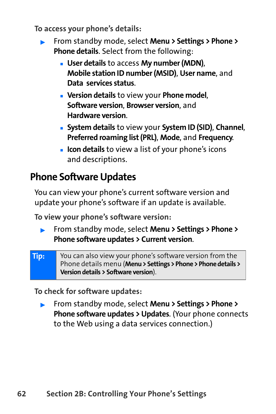 Phone software updates | Nokia 6165i User Manual | Page 88 / 231