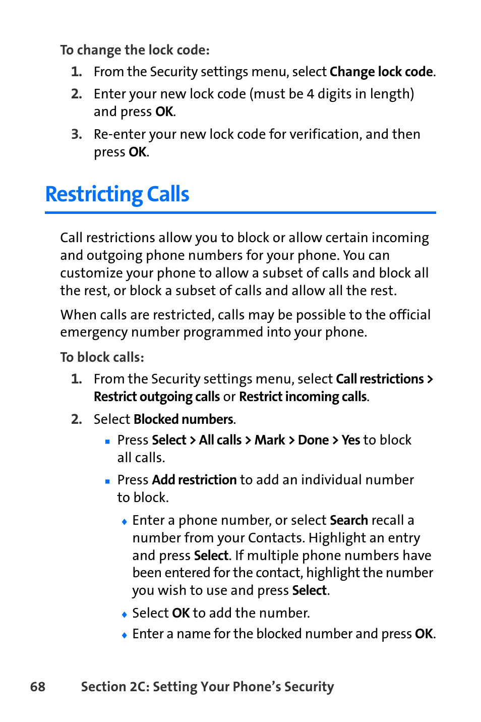 Restricting calls | Nokia 6165i User Manual | Page 94 / 231