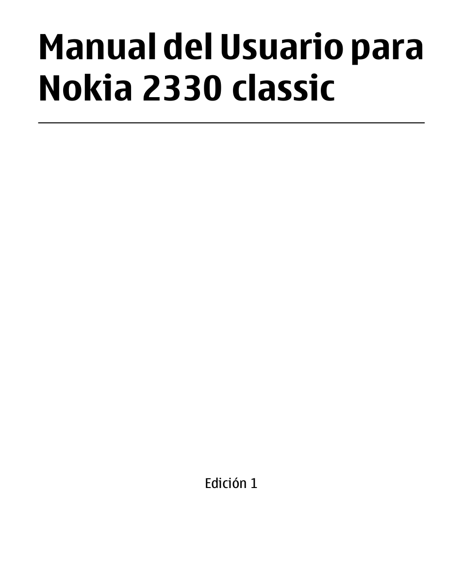 Manual del usuario para nokia 2330 classic | Nokia 2330 User Manual | Page 65 / 135