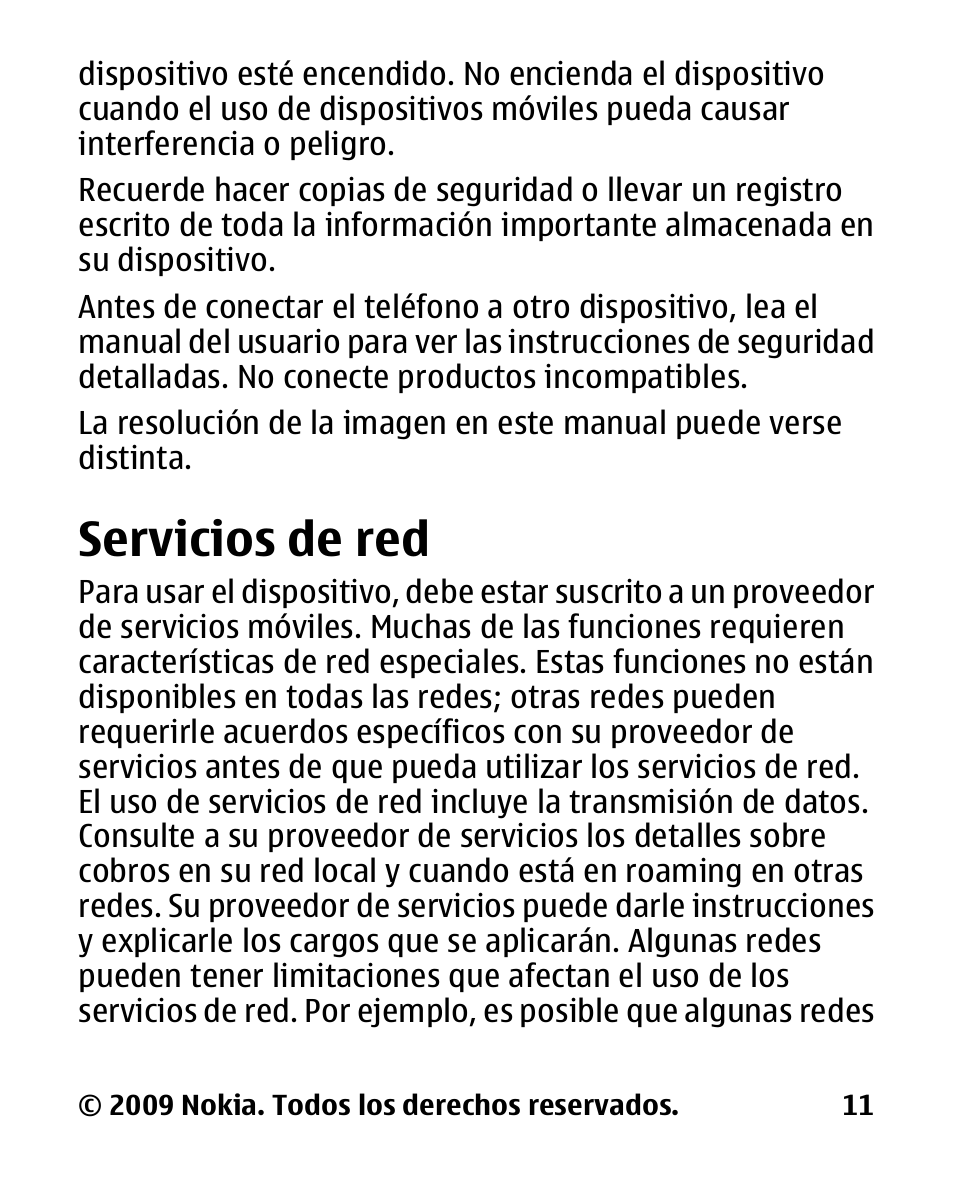 Servicios de red | Nokia 2330 User Manual | Page 75 / 135