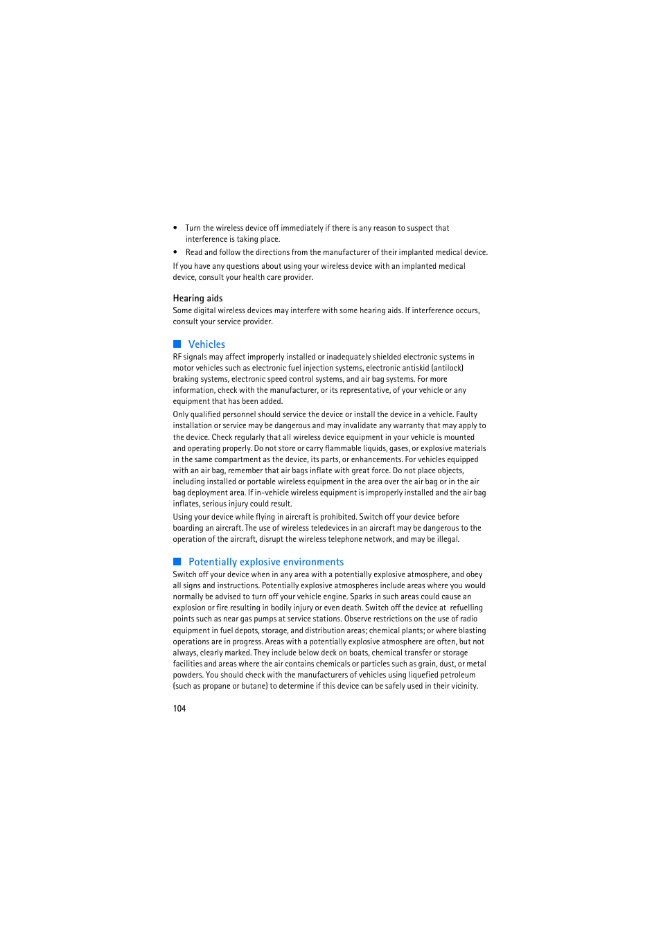 Nokia 6110 Navigator User Manual | Page 104 / 109