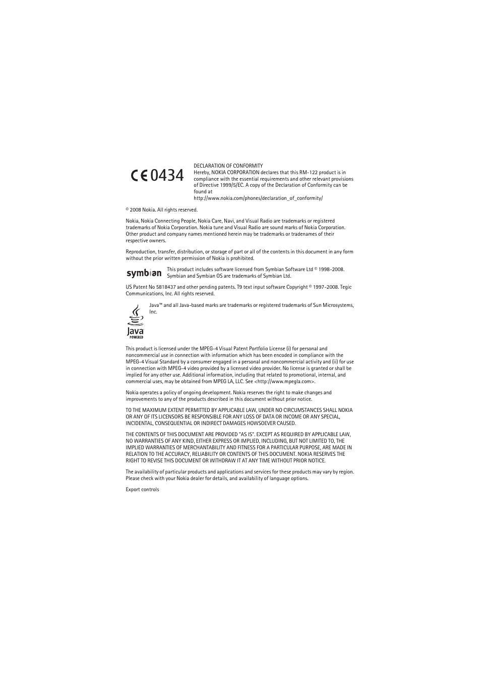 Nokia 6110 Navigator User Manual | Page 2 / 109