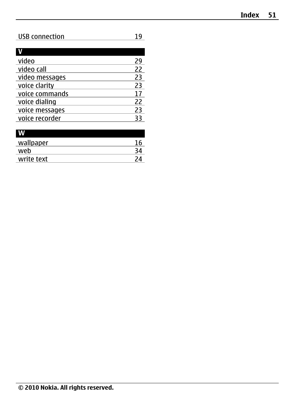 Nokia 3710 Fold User Manual | Page 51 / 51