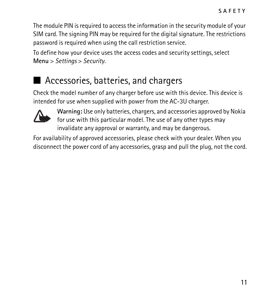 Accessories, batteries, and chargers | Nokia X2-01 User Manual | Page 11 / 73