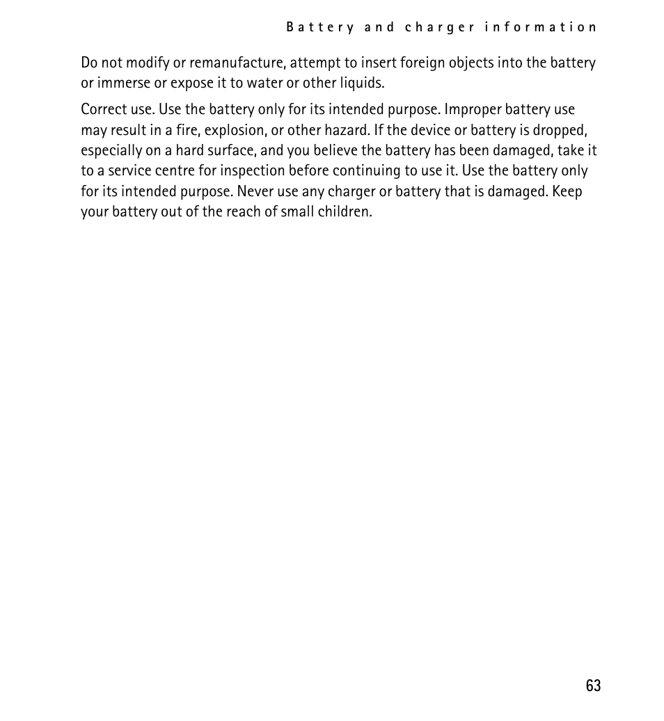 Nokia battery authentication guidelines | Nokia X2-01 User Manual | Page 63 / 73