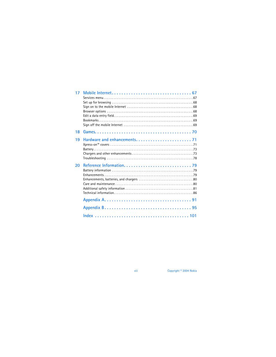 Nokia 3560 User Manual | Page 9 / 121