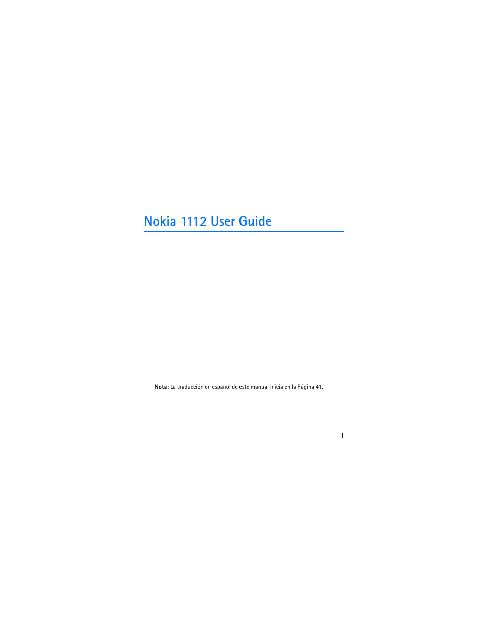Nokia 1112 user guide | Nokia 1112 User Manual | Page 2 / 89