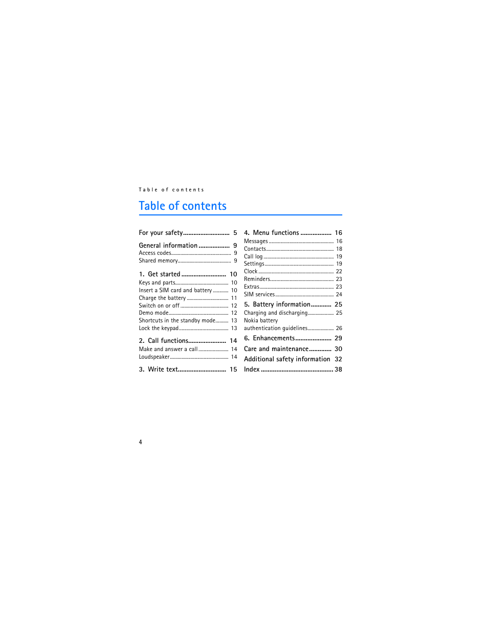 Nokia 1112 User Manual | Page 5 / 89
