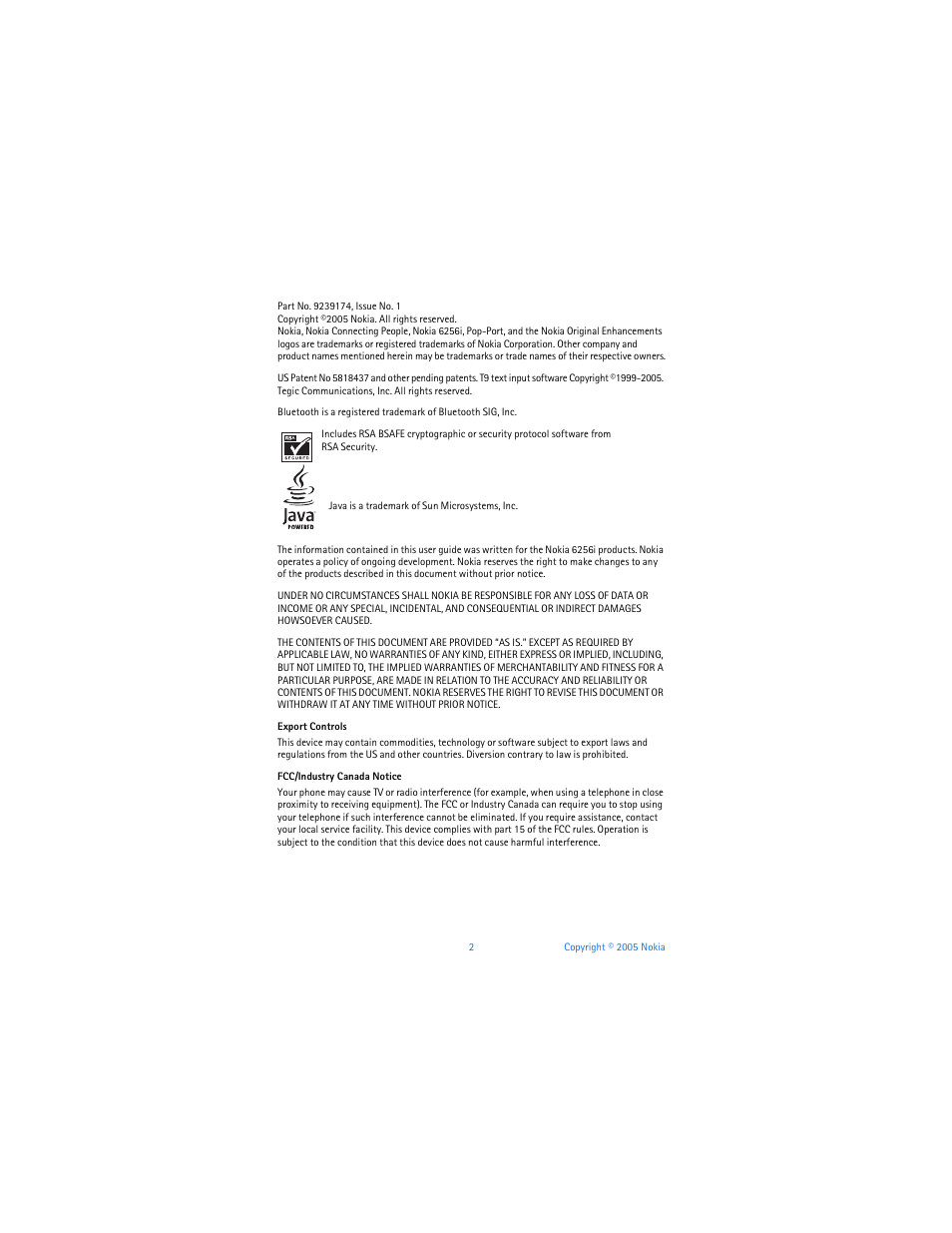 Nokia 6256i User Manual | Page 3 / 123