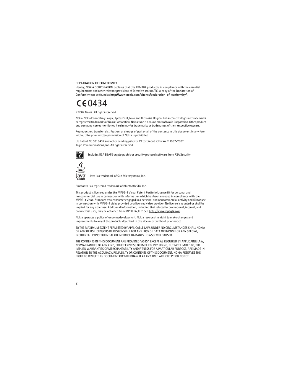 Nokia 6263 User Manual | Page 3 / 153