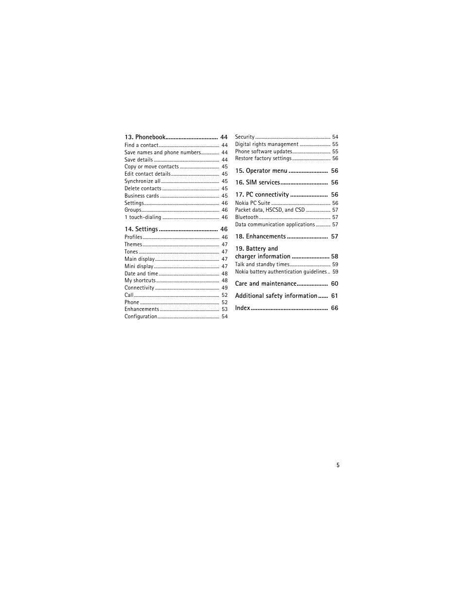 Nokia 6263 User Manual | Page 6 / 153