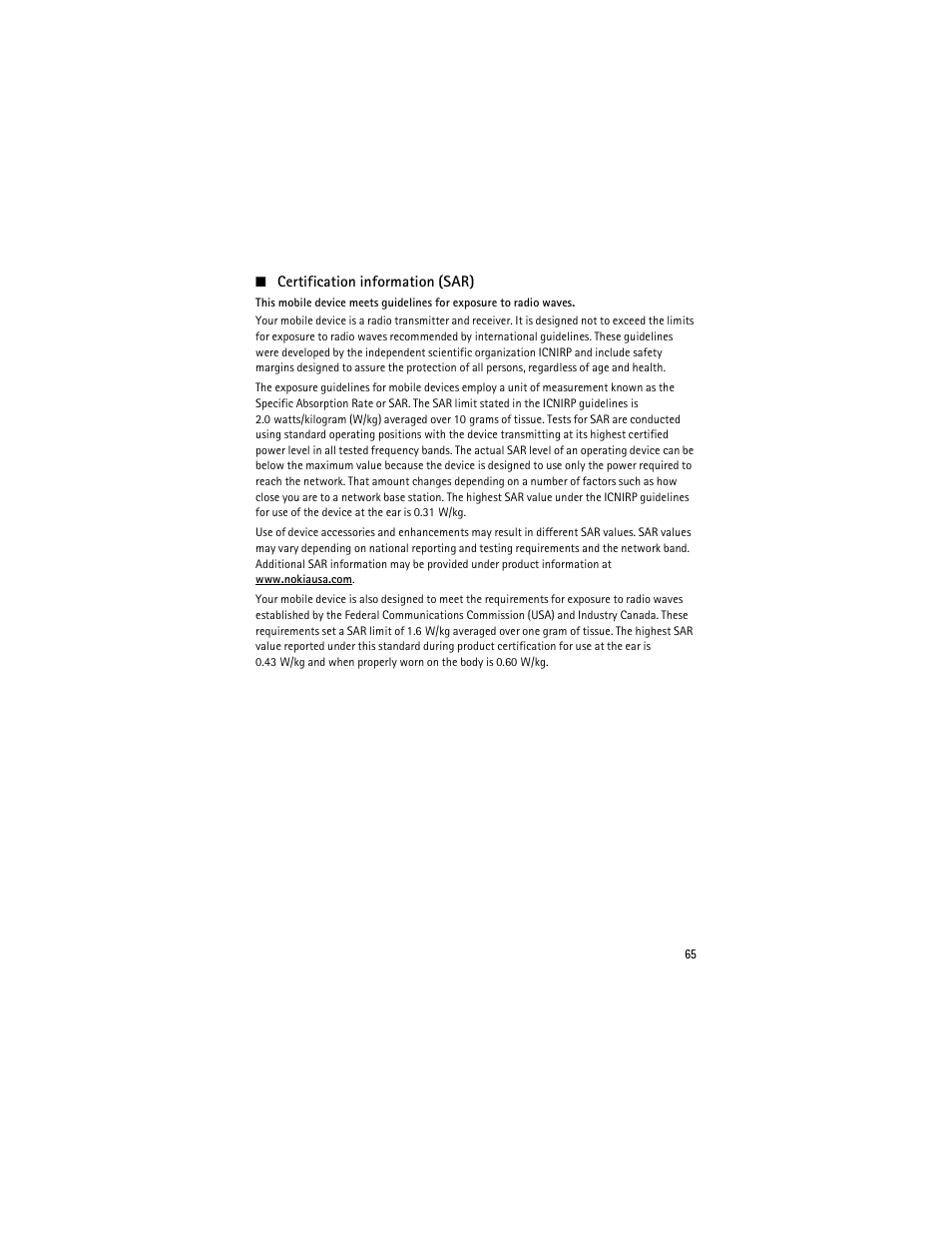 Nokia 6263 User Manual | Page 66 / 153