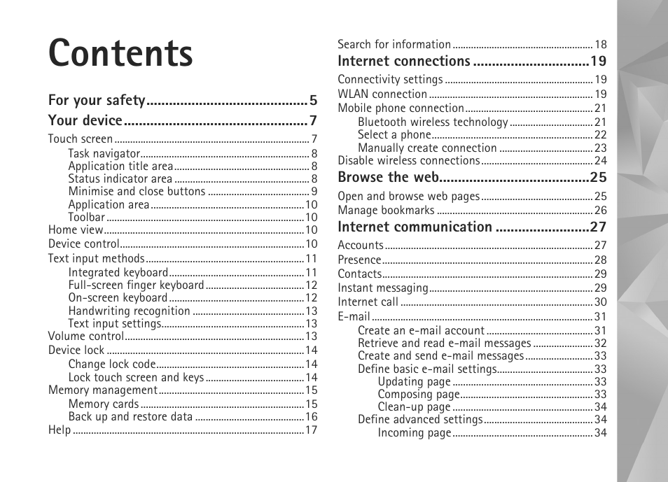 Nokia N800 User Manual | Page 3 / 55