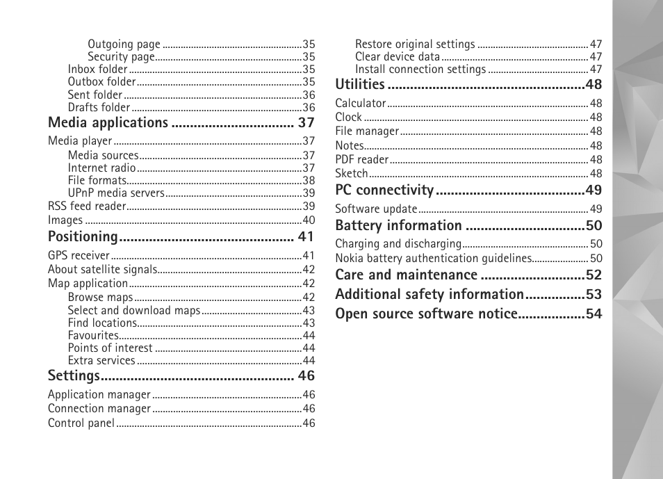 Nokia N800 User Manual | Page 4 / 55