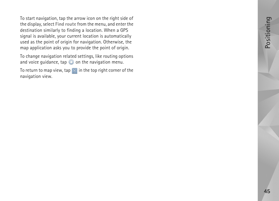 Positioning | Nokia N800 User Manual | Page 45 / 55