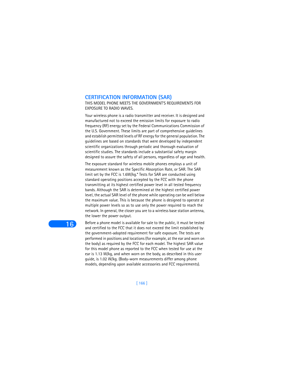 Certification information (sar) | Nokia 6590i User Manual | Page 175 / 217