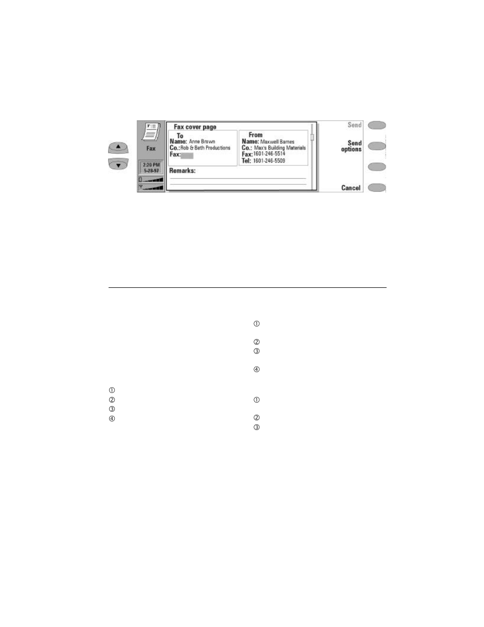 Sending faxes, Fax cover page | Nokia 9000i User Manual | Page 42 / 131