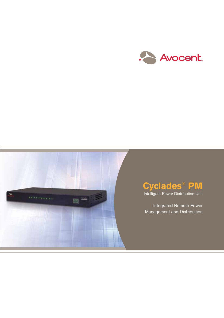Avocent Cyclades PM User Manual | 8 pages